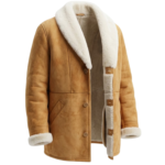 mens brown shearling sheepskin coat