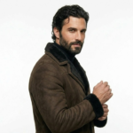 Men's Charcoal Spanish Shearling Coat | Genuine Sheepskin Leather - Image 2