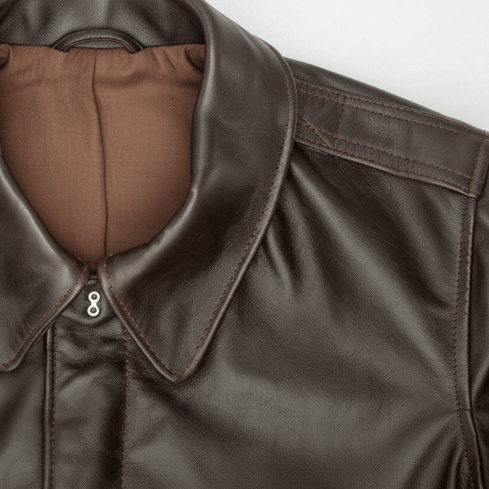 WWII A-2 Flight Jacket Men | Mahogany Full-Grain Leather | Snag Leather - Image 3