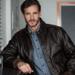 WWII A-2 flight leather jacket model