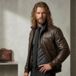 Duskwood Men's Dark Brown Leather Bomber Jacket | Full-Grain Smart Casual | Snag Leather - Image 3