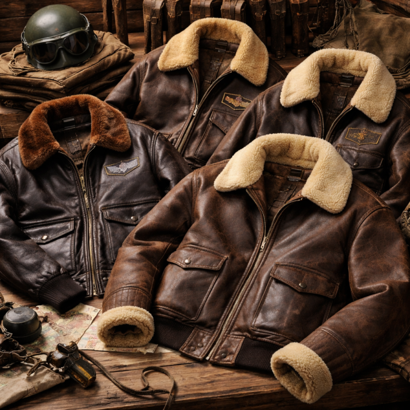 wwii bomber jacket types a2-b3-g1 comparison