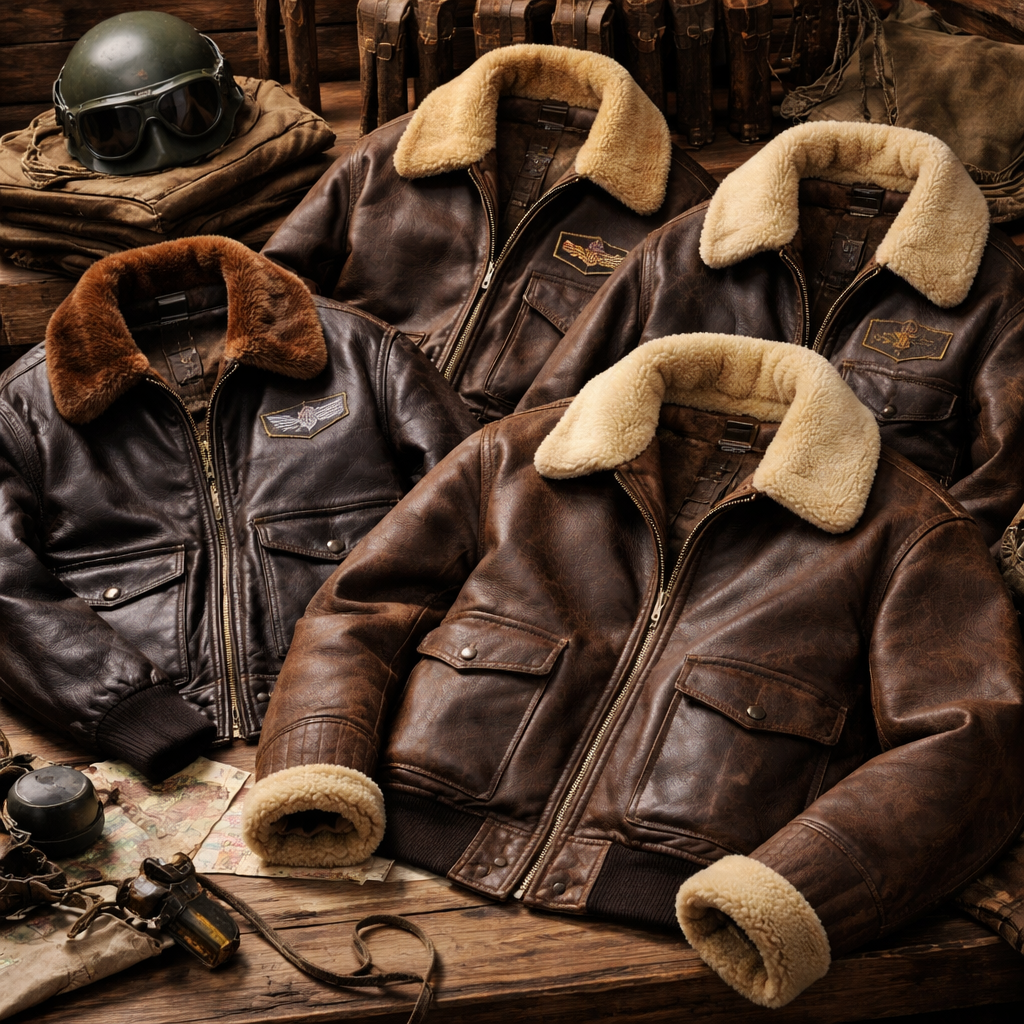 wwii bomber jacket types a2-b3-g1 comparison