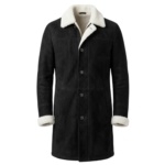 Nocturn Men's Black shearling coat