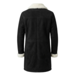 Nocturn Men's Black shearling coat