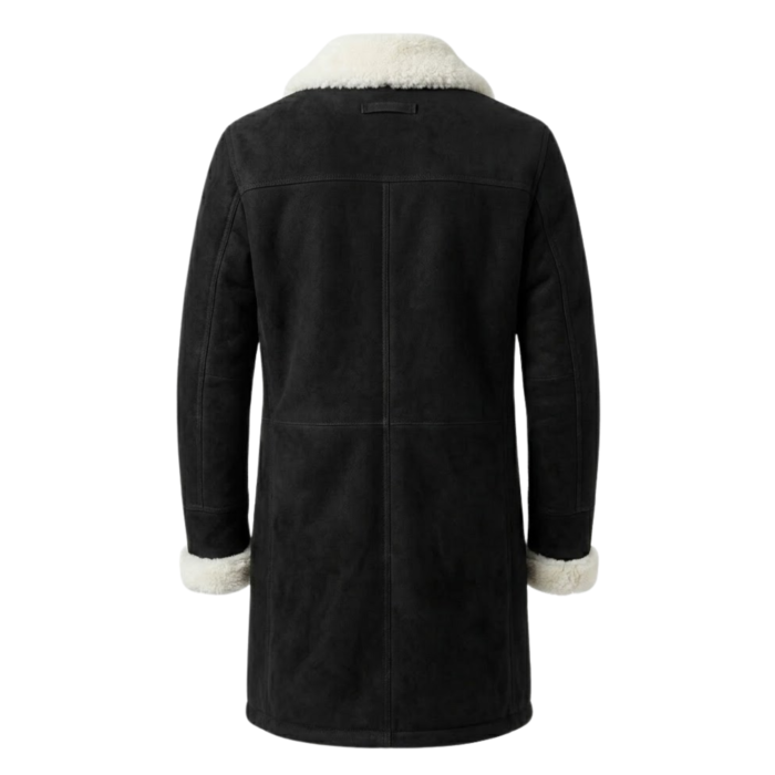 Nocturn Men's Black shearling coat