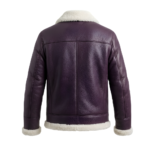 Eclipse Men's Plum Shearling Leather Jacket