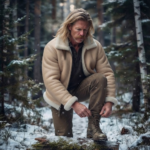 Solstice Men's Sand Tan Shearling Leather Jacket - Image 3
